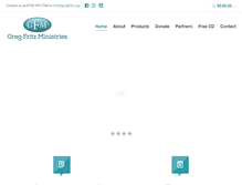 Tablet Screenshot of gregfritz.org